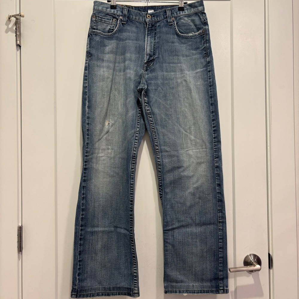Lucky Brand Mens Jeans 33 Old Chalet Straight Leg Blue Denim 7M10213